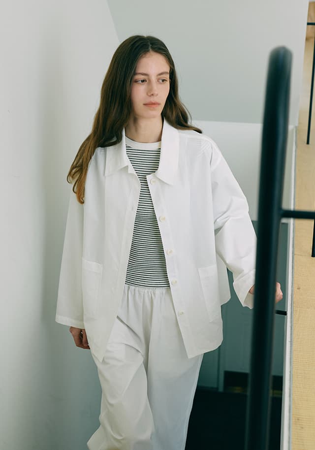 [4/21 예약배송] 5차 리오더_Easy Work Jacket_Ivory